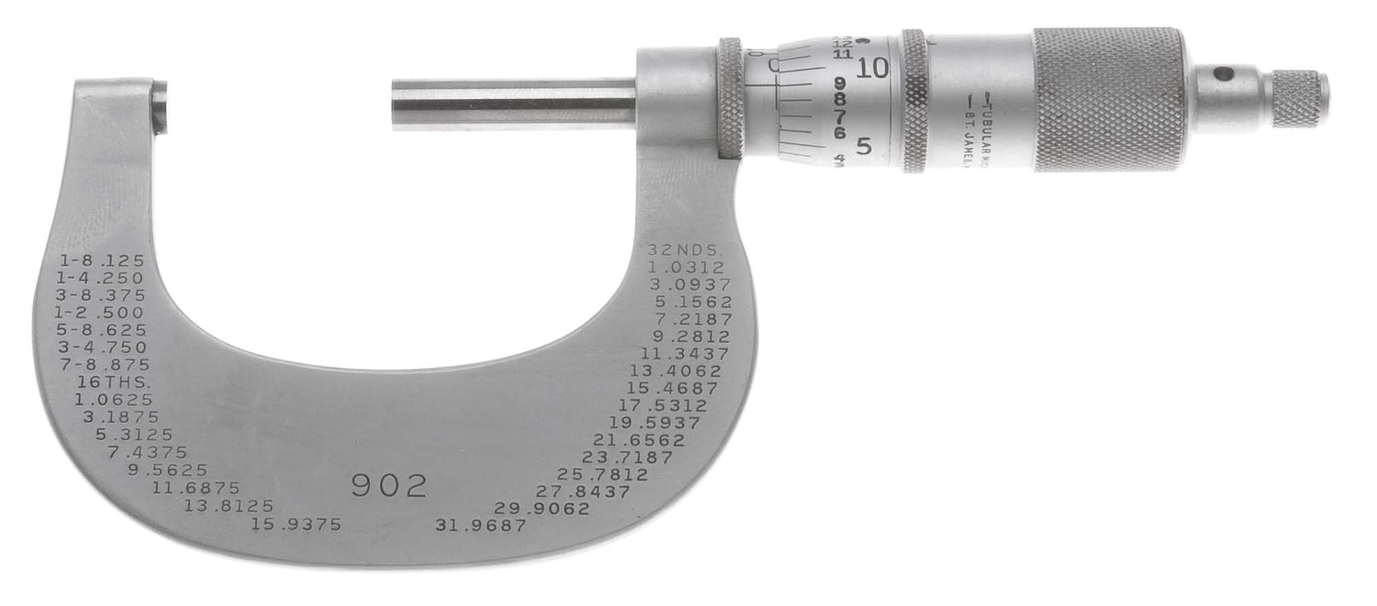 Scherr-Tumico STM-902-LN 1-2" Micrometer, Made in USA Scherr-Tumico STM-902-LN 1-2" Micrometer, Made in USA