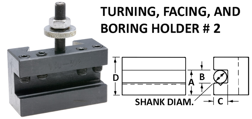 # 2 Turn, Face, Bore Holder-100 SERIES