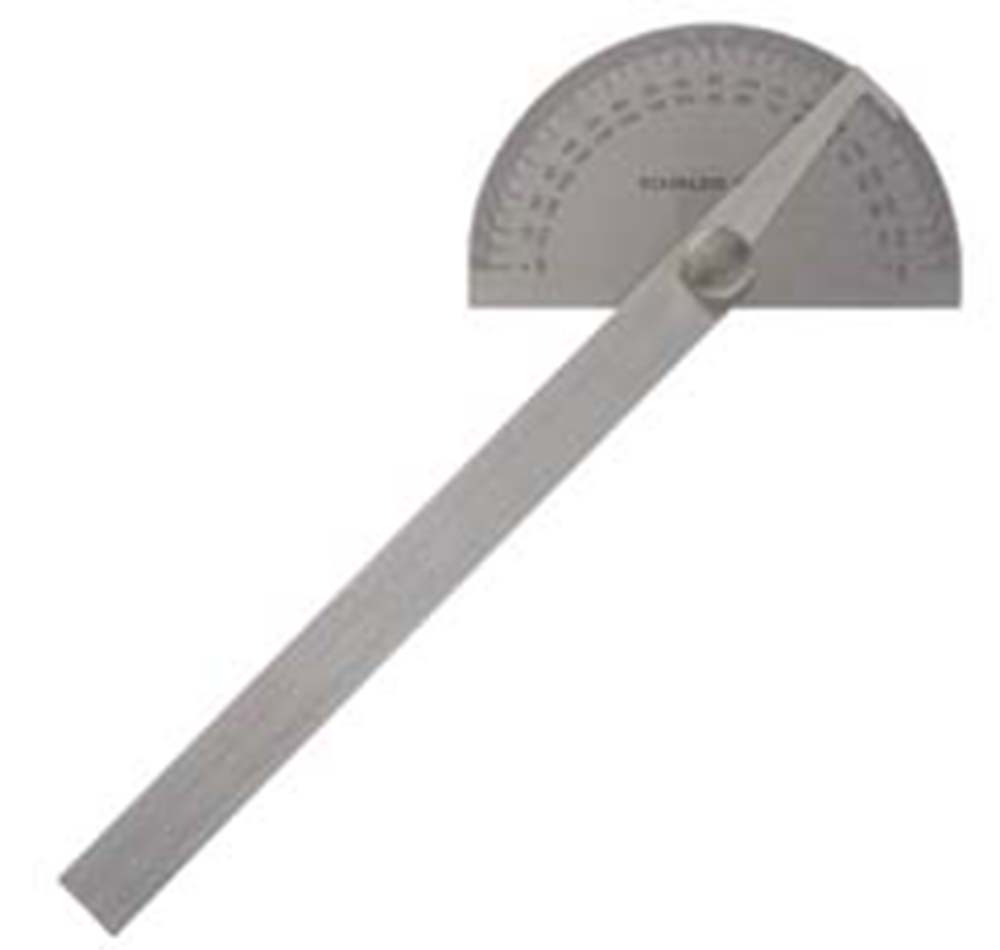 General 18 Round Head Stainless Protractor