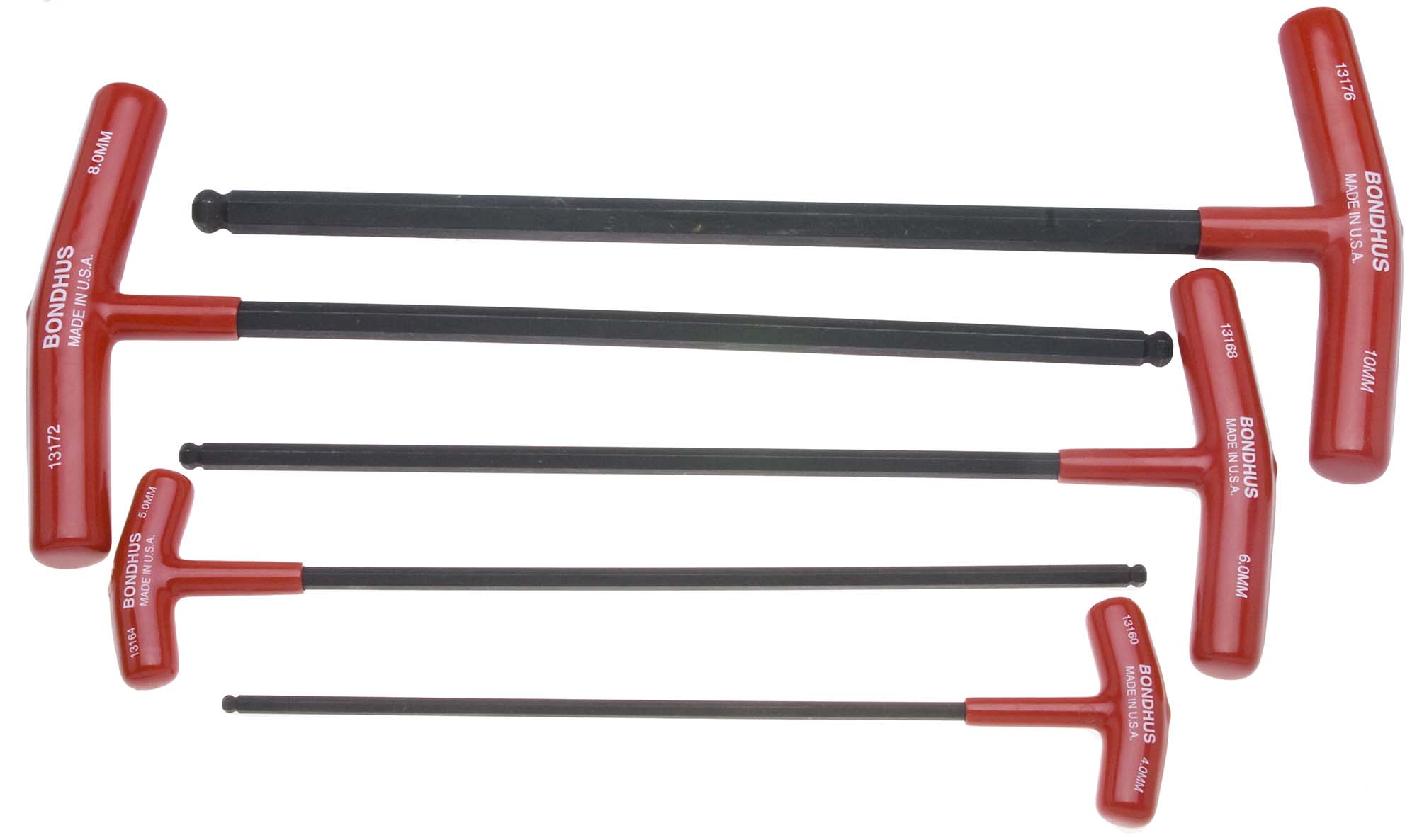 Bondhus 13148 4-10mm T-Handle MM Hex Key Set BTX-50M