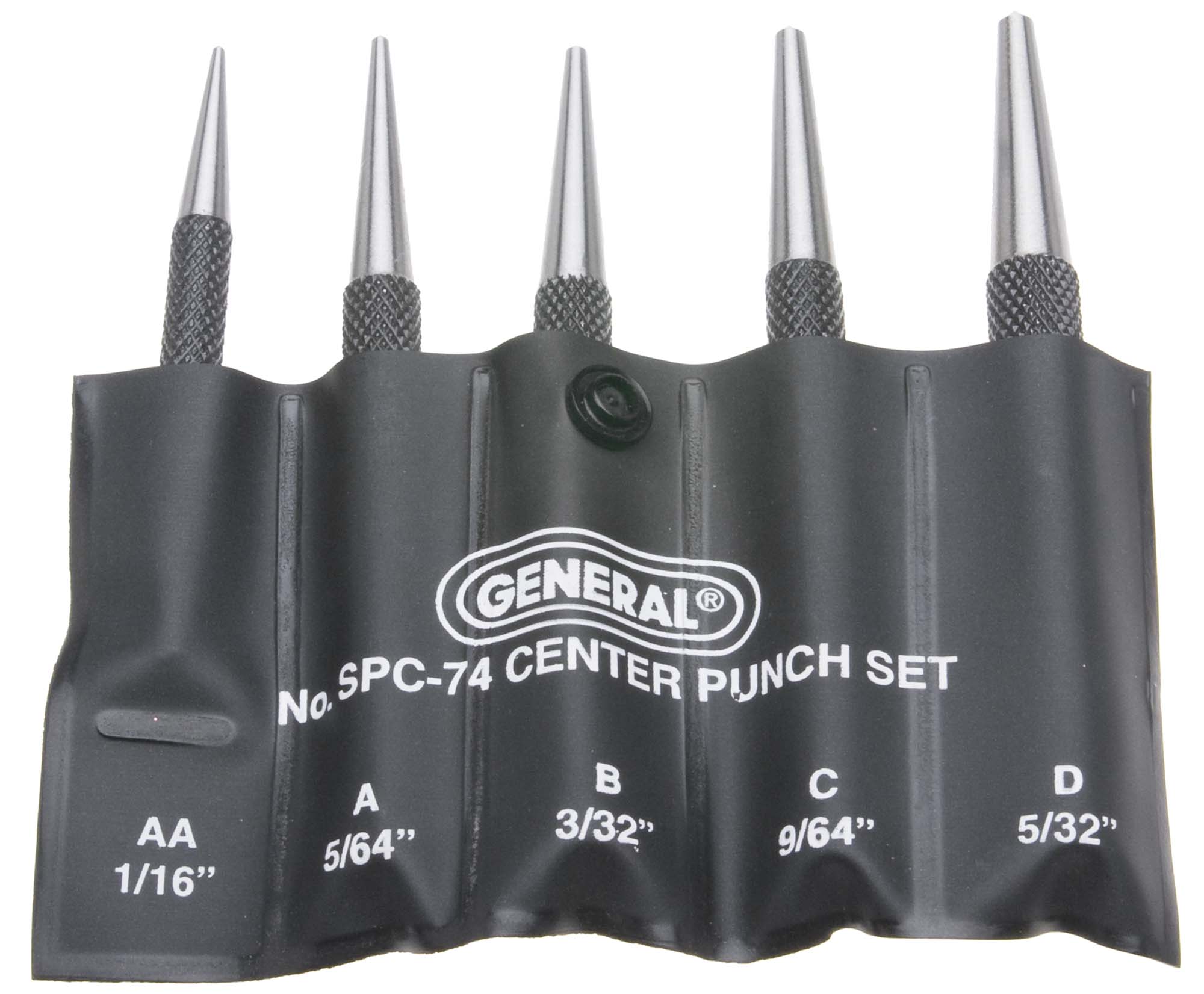 General SPC74  Center Punch Set 5 Punches