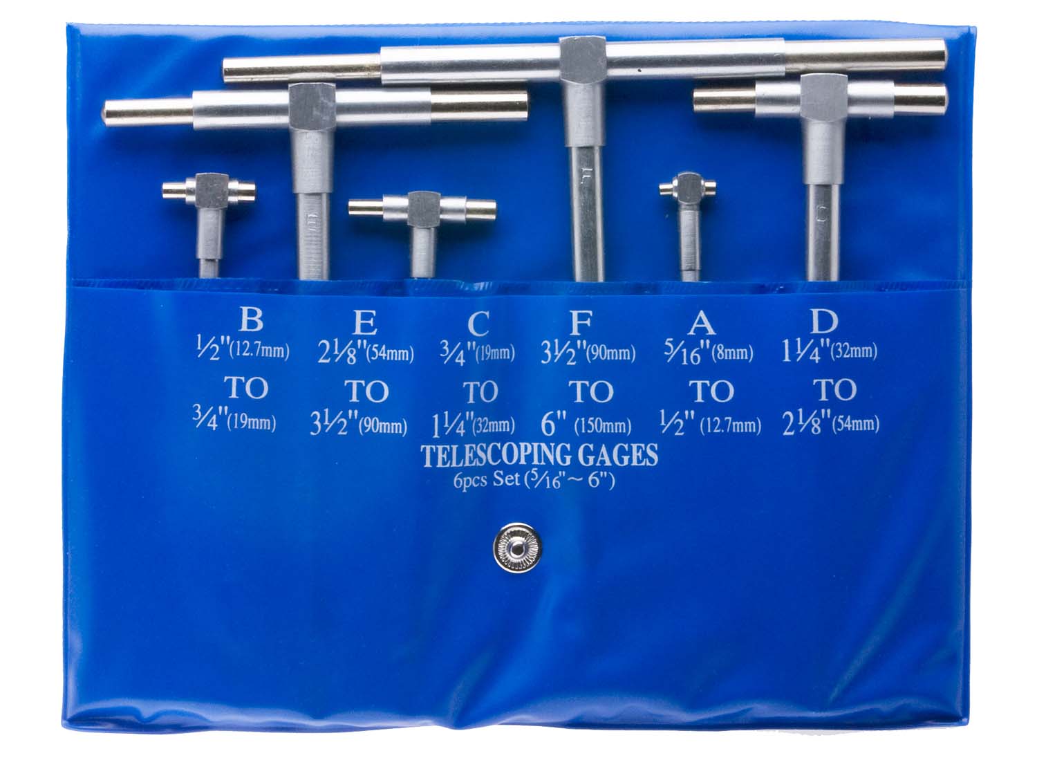 VME Telescoping Gage Set, 5/16 - 6"