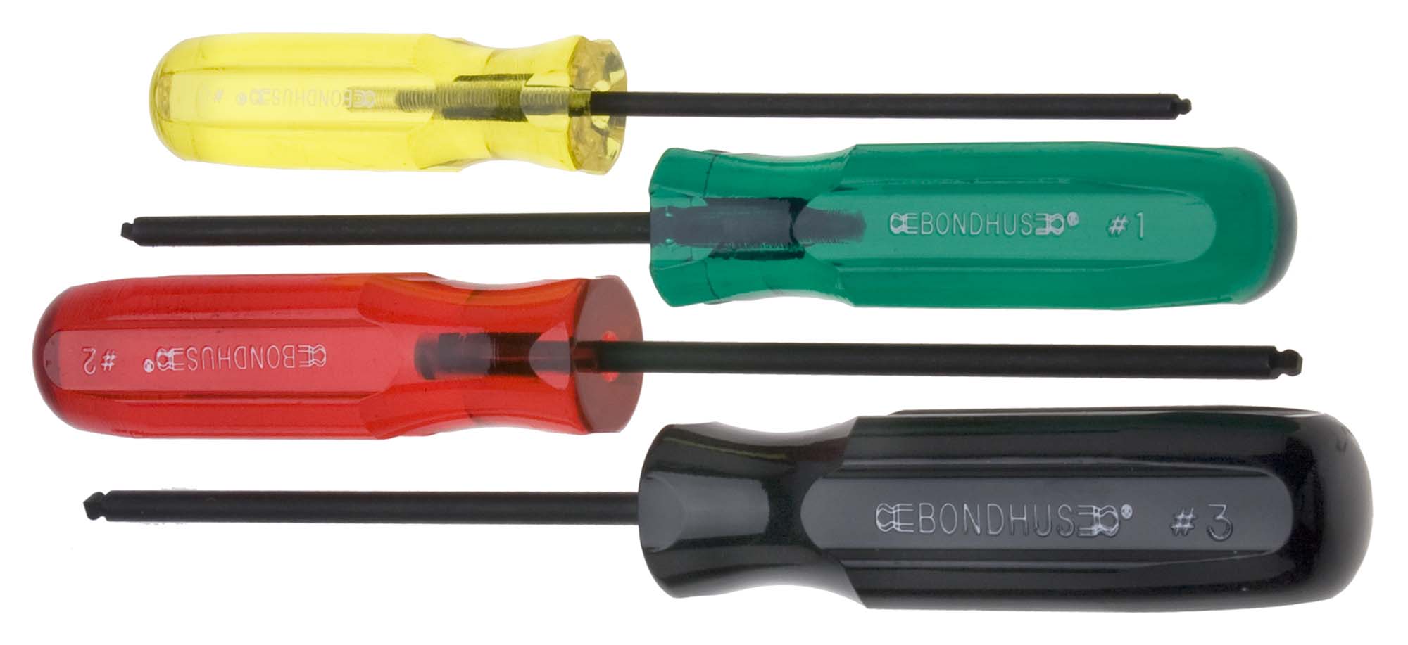 Bondhus 11640 Square Drive Balldriver 4 pc set ( 0 - 3 )