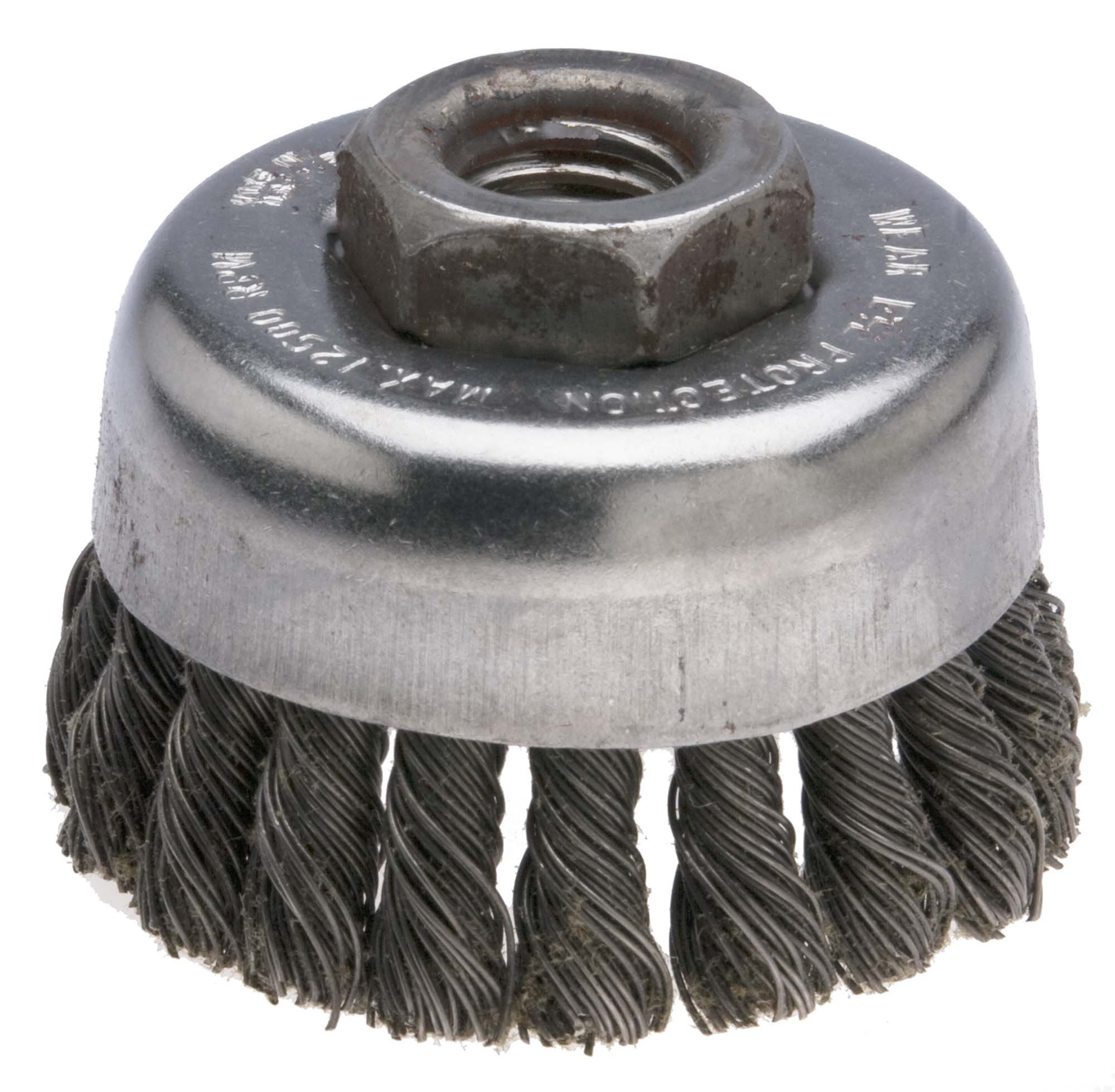 2 3/4"  x 020 Knotted Anderson Wire Cup Brush, 5/8-11 hole