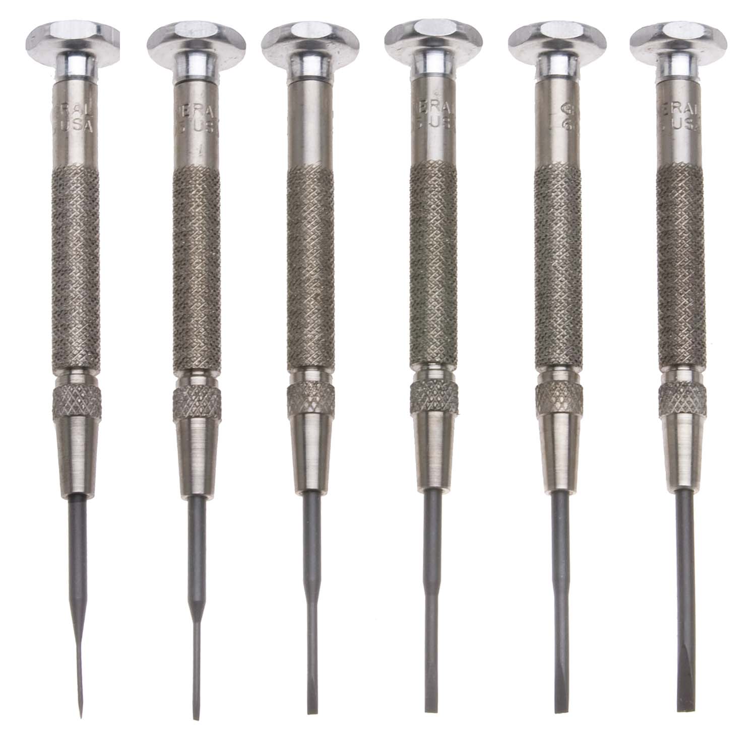 General SPC600 Set Of Six Jewelers Screwdrivers