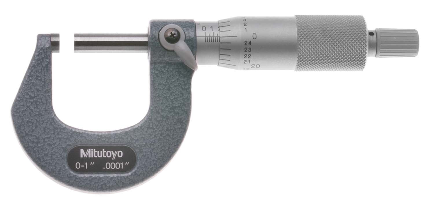 1-2" Mitutoyo 103-262 Outside Micrometer - Ratchet Style