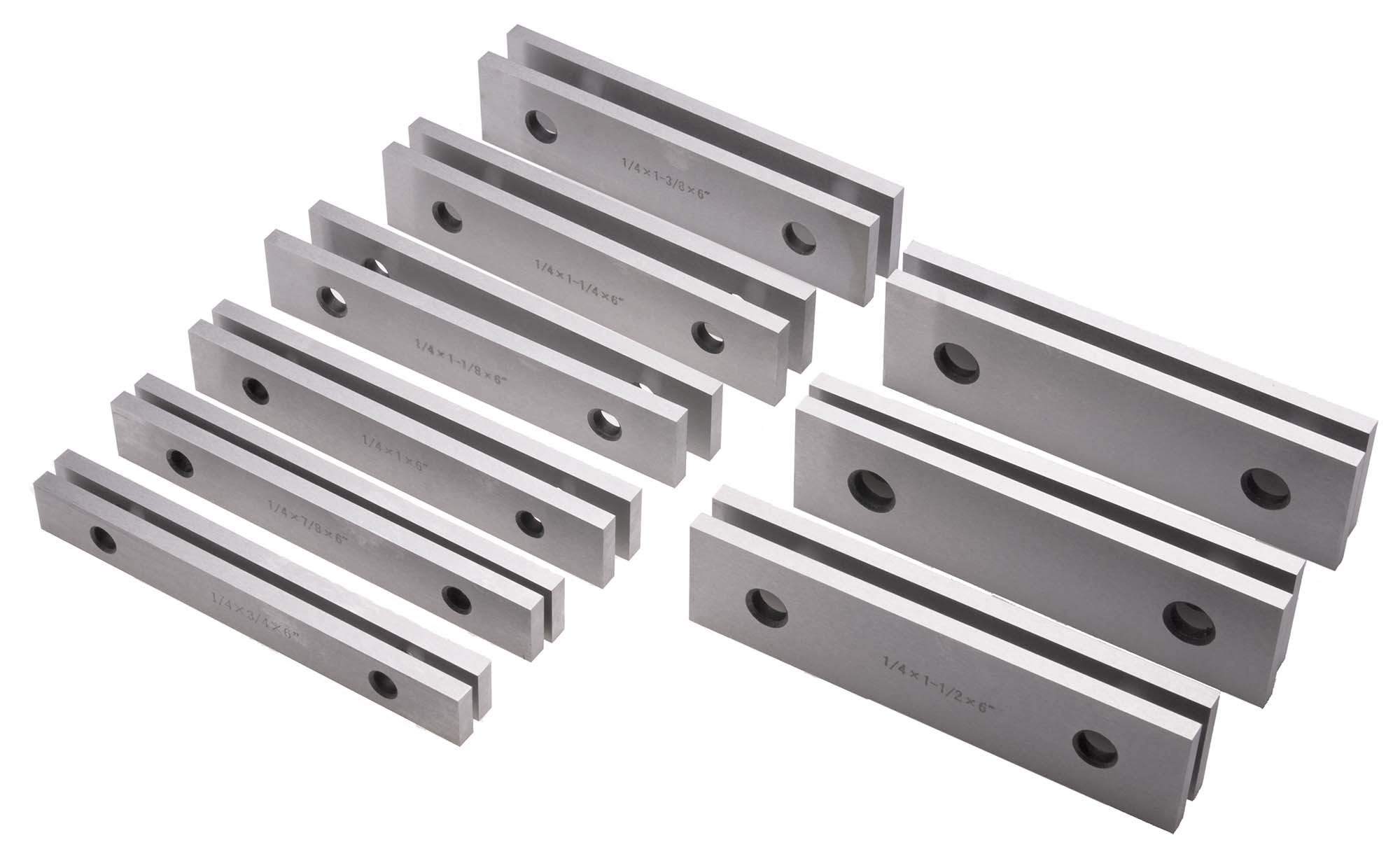 1/4" Steel Parallel Set- 9 Pair 1/4" Steel Parallel Set- 9 Pair