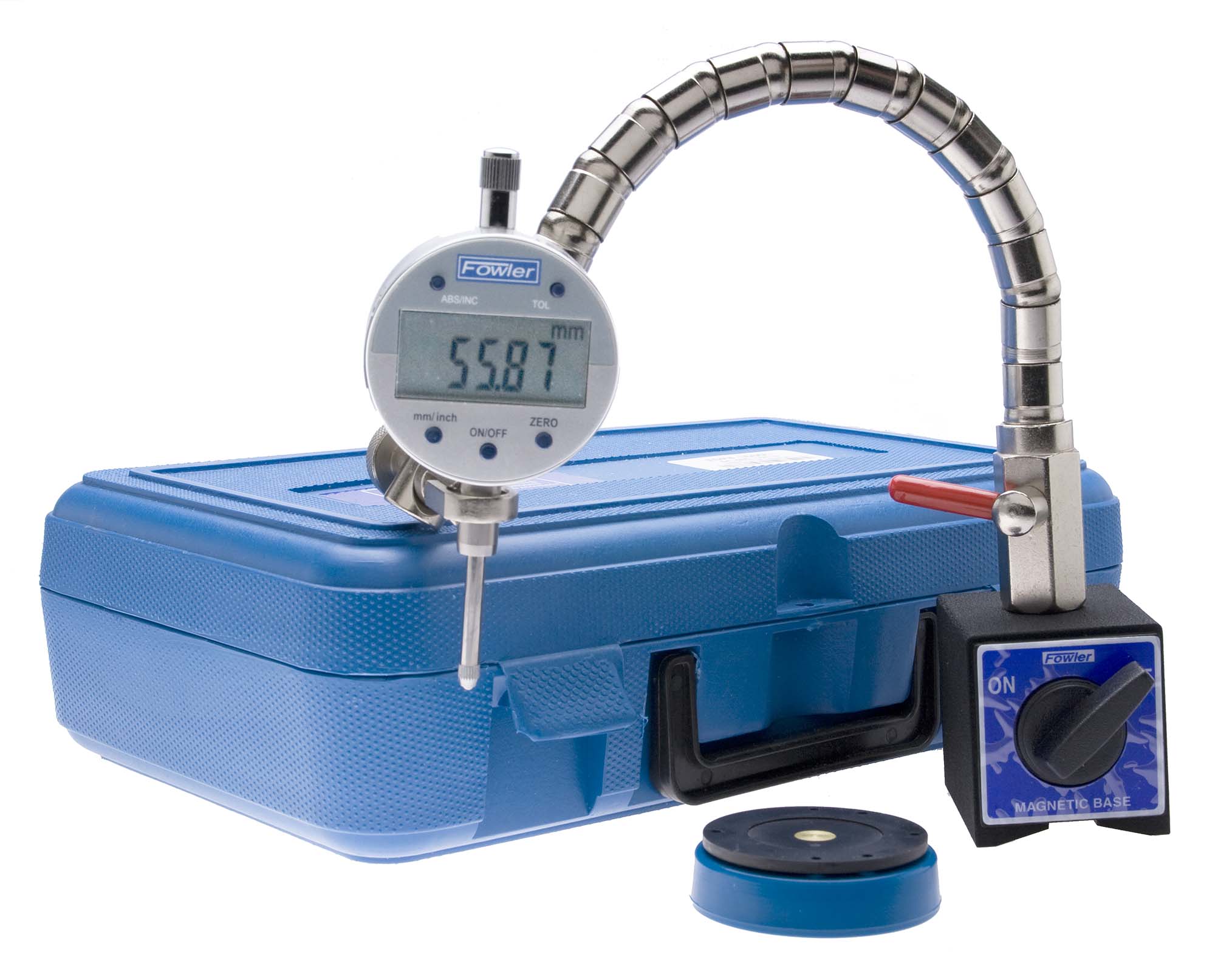 Fowler 54-585-100 Indi-X-Blue Indicator Set with Base Fowler 54-585-100 Indi-X-Blue Indicator Set with Base