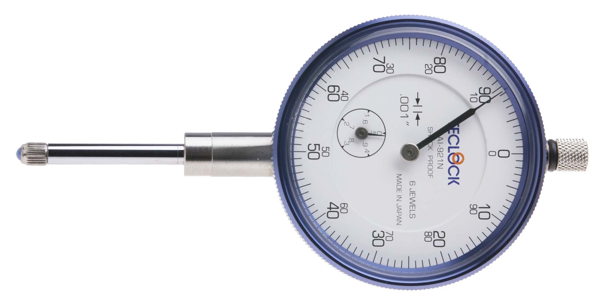 TECLOCK 2" Travel Dial Indicator, .001" Graduation TECLOCK 2" Travel Dial Indicator, .001" Graduation