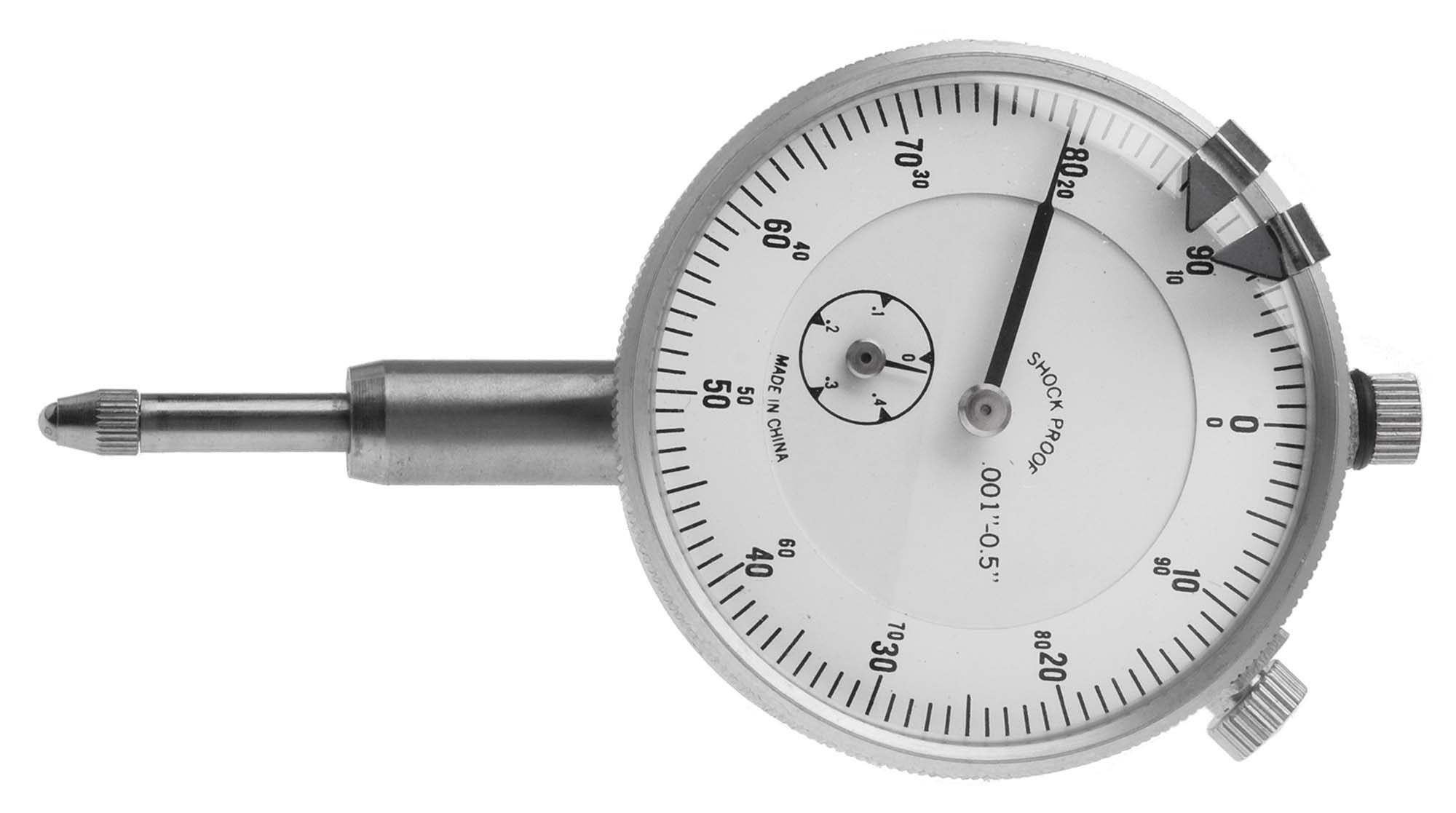 1/2" VME Dial Indicator, .001"