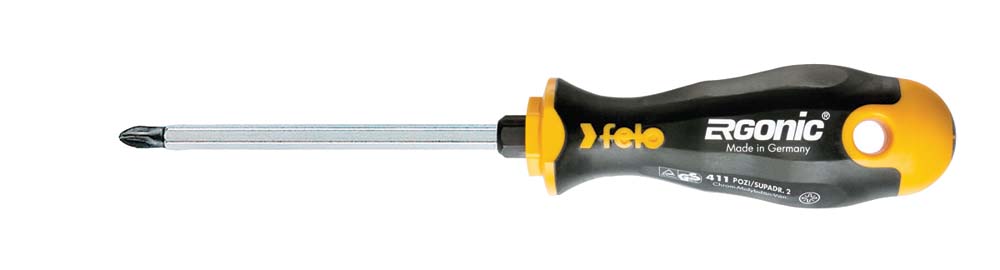 Felo 52793 #2 Phillips Tip Ergonomic Screwdriver - 4" long Felo 52793 #2 Phillips Tip Ergonomic Screwdriver - 4" long