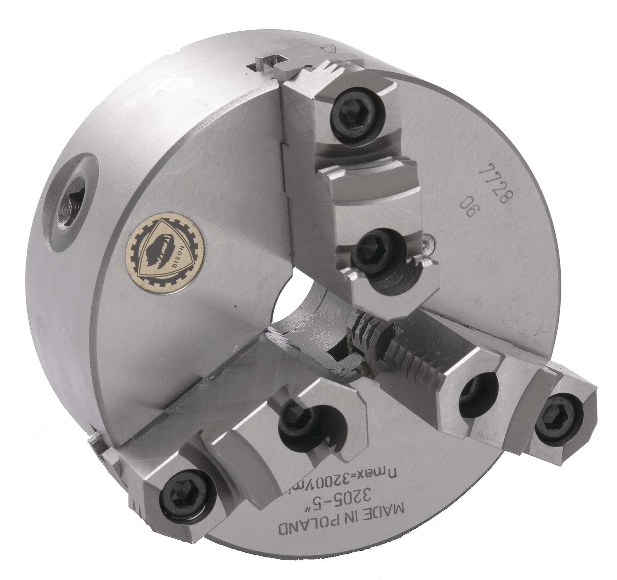 Bison 7-800-2500  25" P290 3 Jaw Universal Lathe Chuck with two-piece jaws