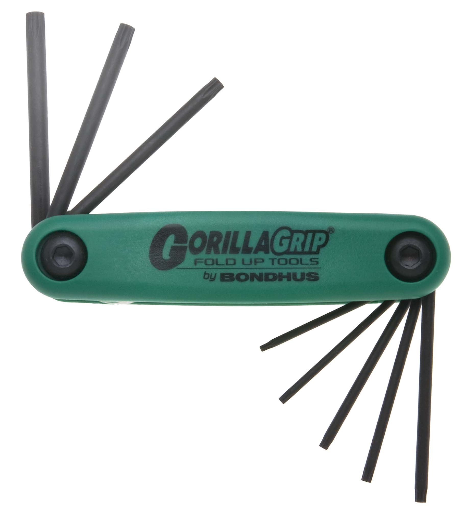Bondhus 12634 T9-T40 Gorilla Grip Fold Up Star Key Set