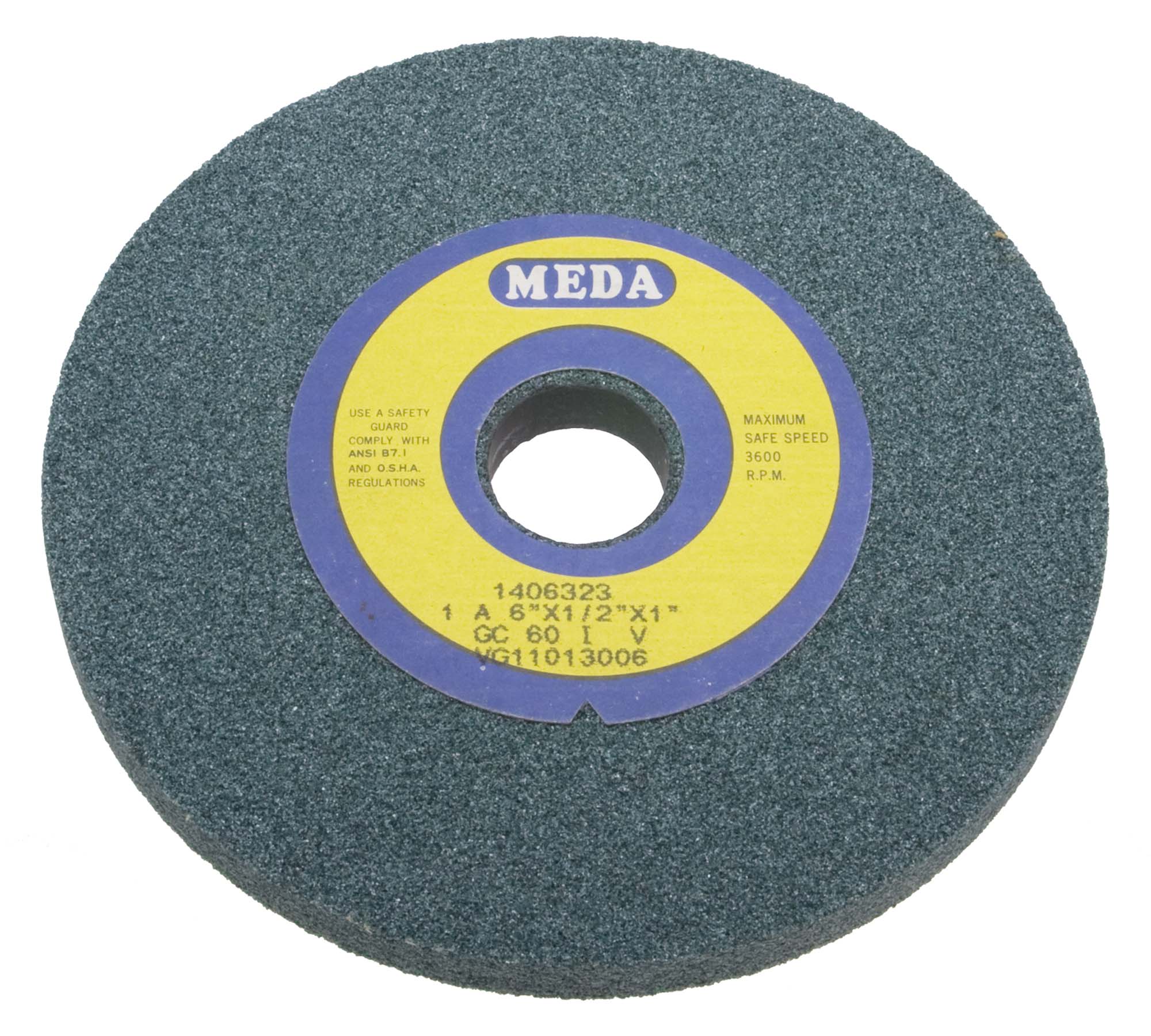 Meda 7 x 3/4 x 1 Coarse 60 Grit Green Wheel