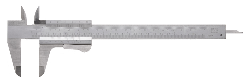 6" Vernier Caliper with Thumblock, .001", 1/20mm