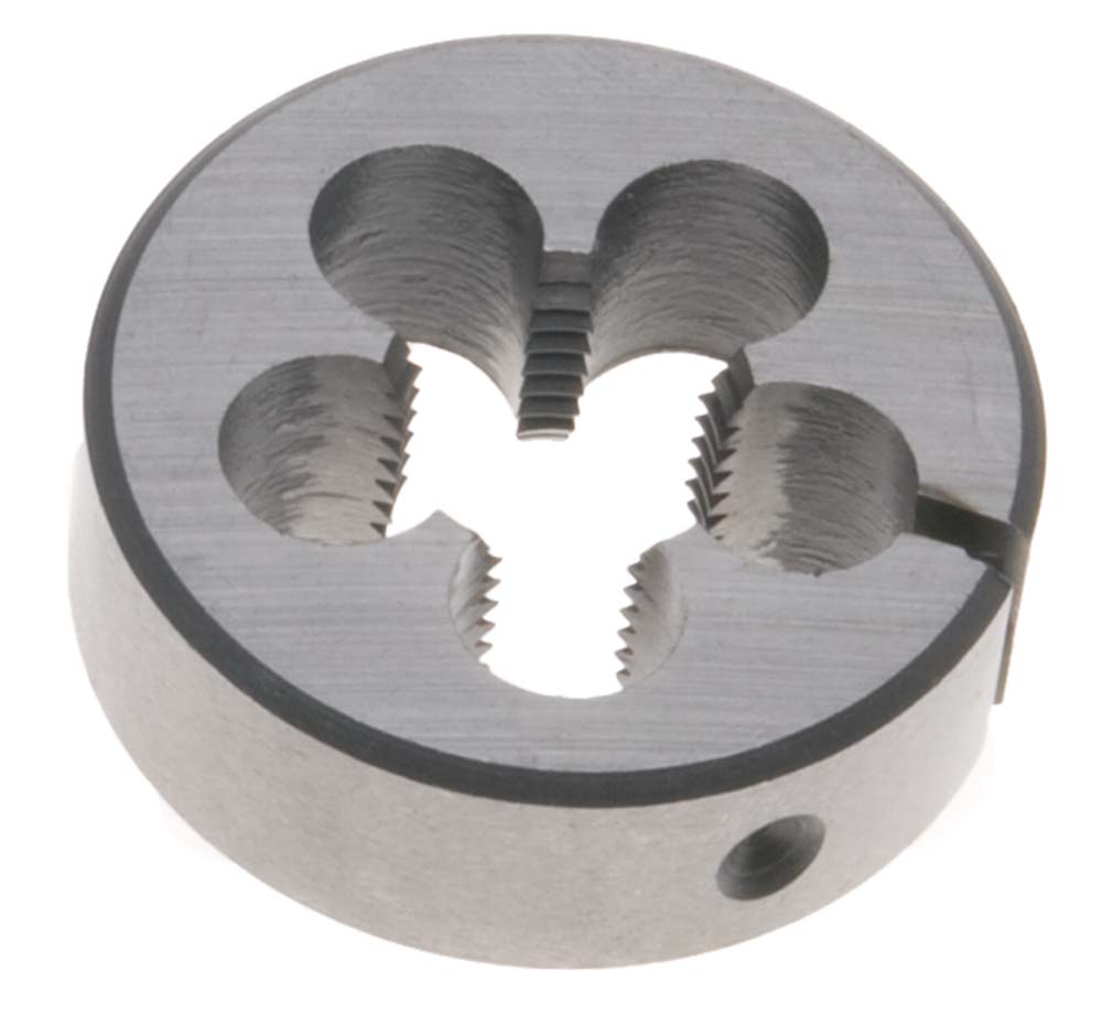 1-3/8"-12 LEFT HAND Round Die, 2-1/2" Outside Diameter - High Speed Steel