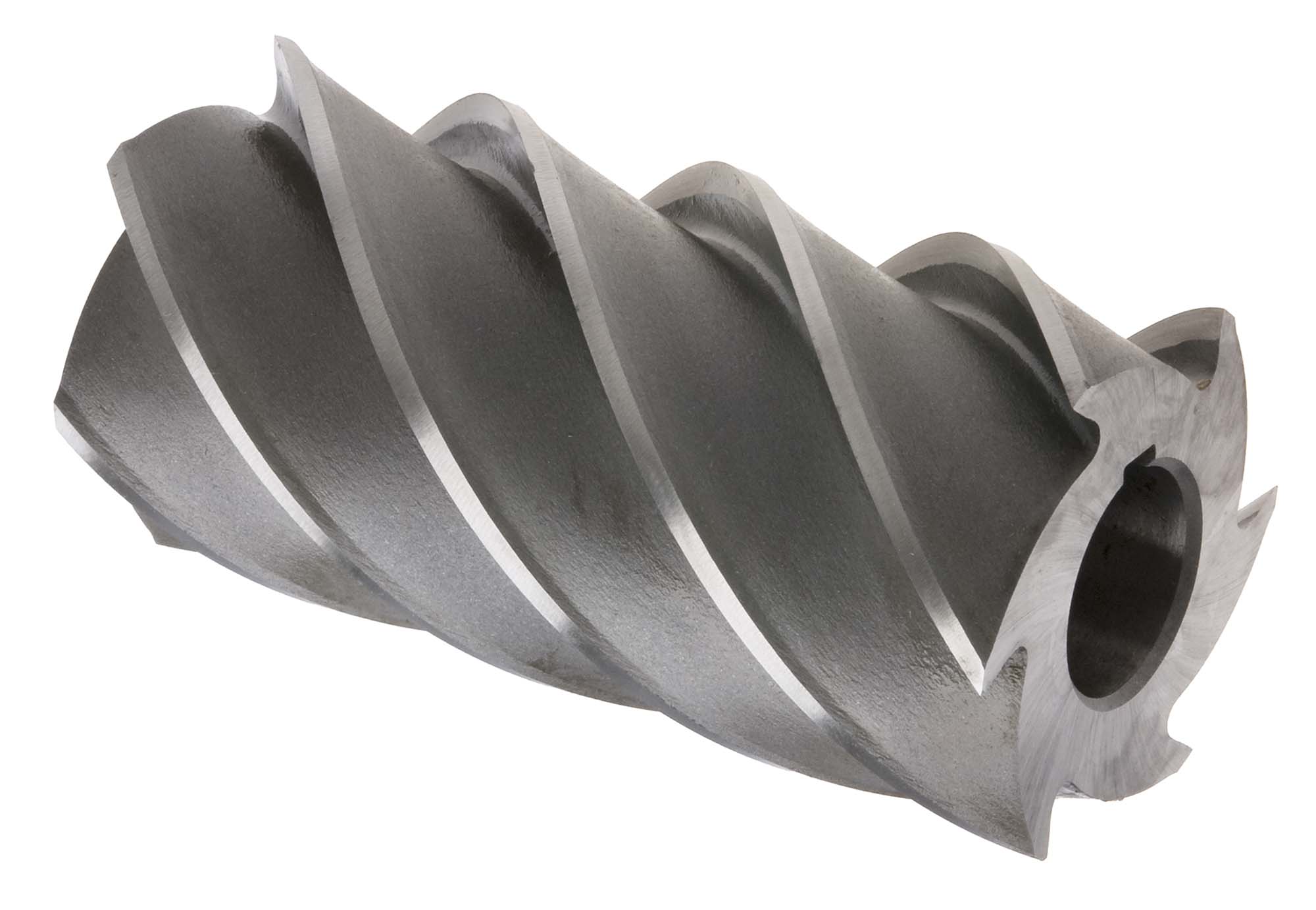 4 X 4 X 1-1/2 Helical Plain Milling Cutter, High Speed Steel