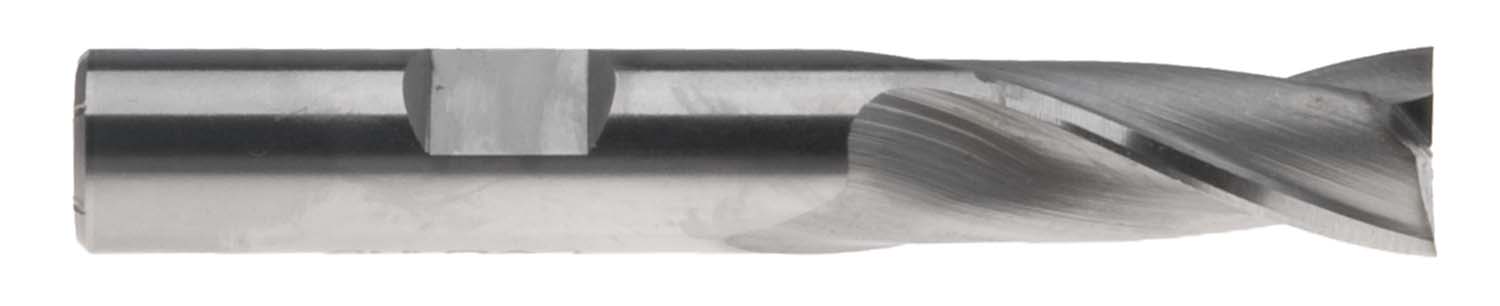 EM-MG18  18mm Single End 2 Flute End Mill  - 1/2" Shank, High Speed Steel