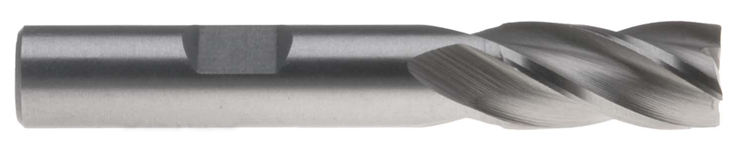 EM-MF18  18mm Single End 4 Flute End Mill - 3/4" Shank, High Speed Steel