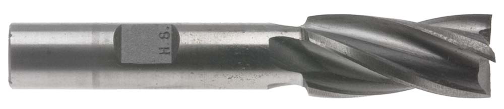 EM-F26Y  13/16" Single End 4 Flute End Mill with 3/4" Shank, High Speed Steel