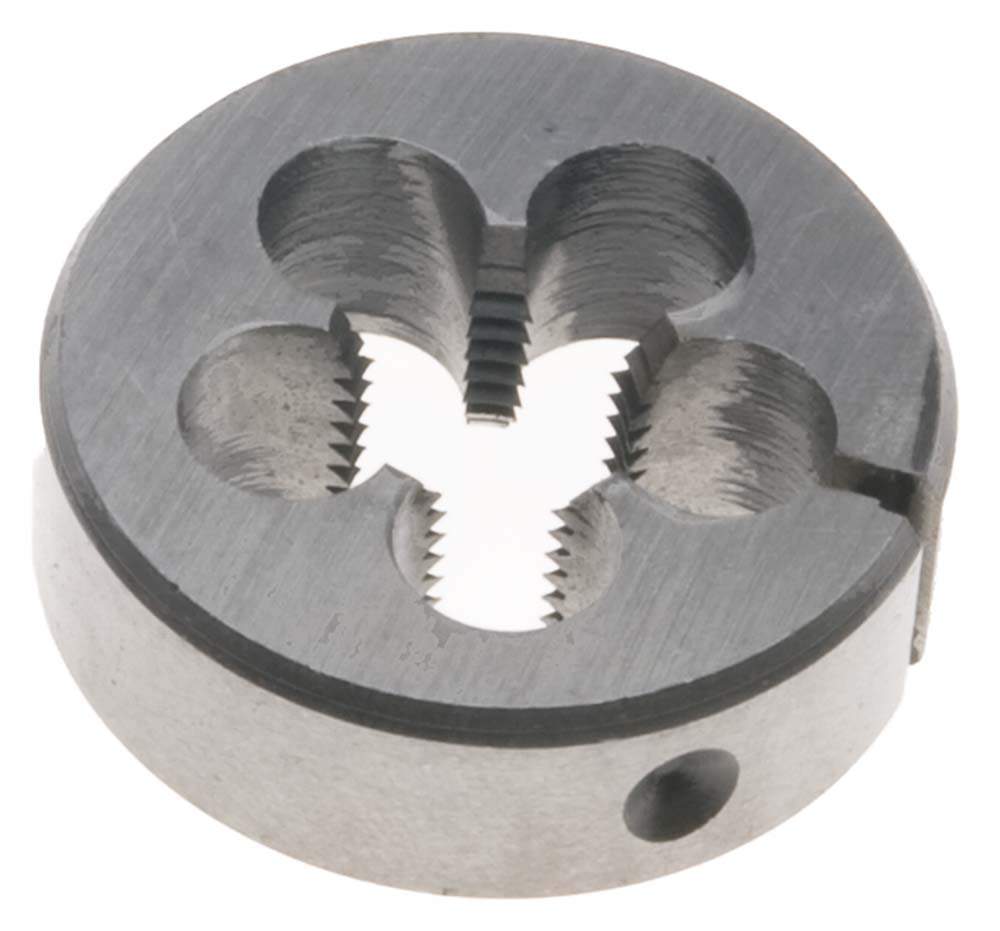 1 1/4"-11 1/2 NPS Round Pipe Die, 3" Outside Diameter - High Speed Steel - National Pipe Straight