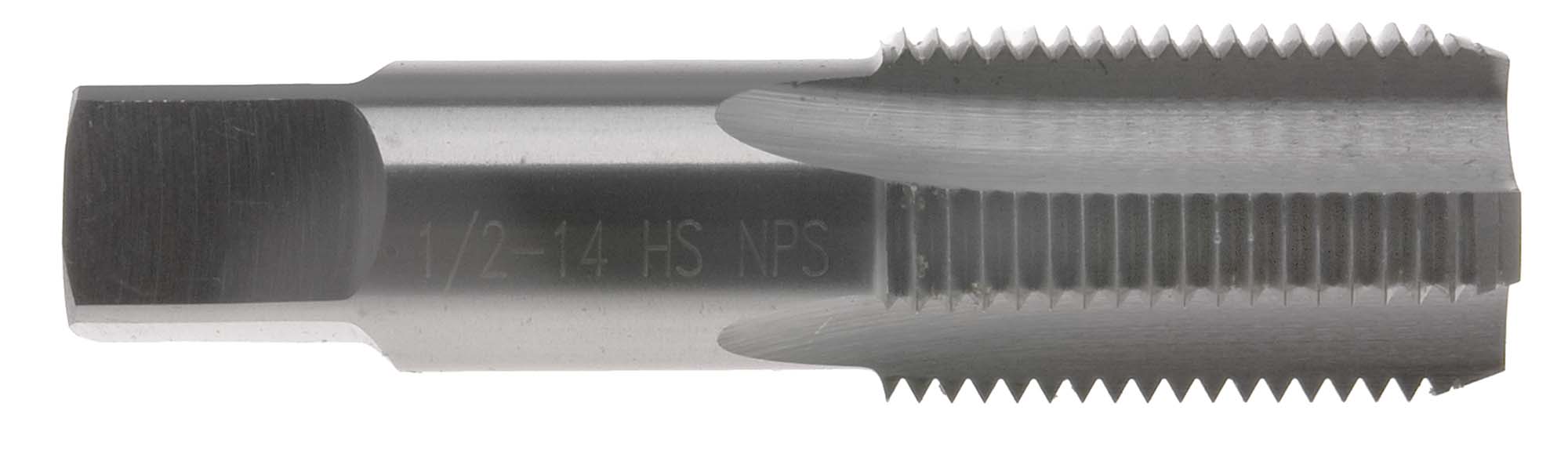 1/8"-27 NPS Straight Pipe Tap, High Speed Steel