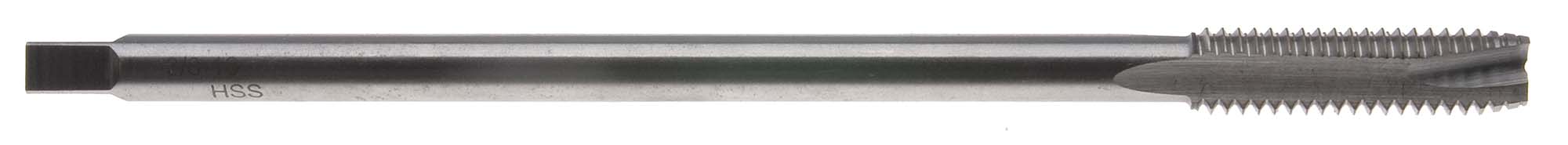 5/16-24 x 6" Long Spiral Point Tap with Undercut Shank, High Speed Steel