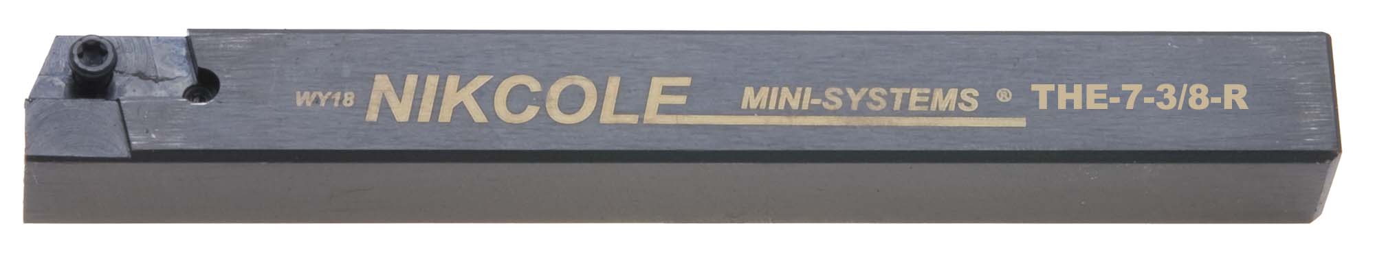 Nikcole THE-7-3/8-R .375" Sq. RH Mini-System Tool Holder