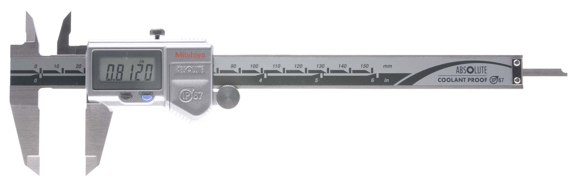 Mitutoyo 500-752 6" Coolant-Proof Electronic Caliper