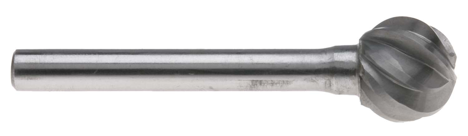  SD-1AL 1/4" Style D Ball Shape 1/4" Shank Carbide Burr for Aluminum