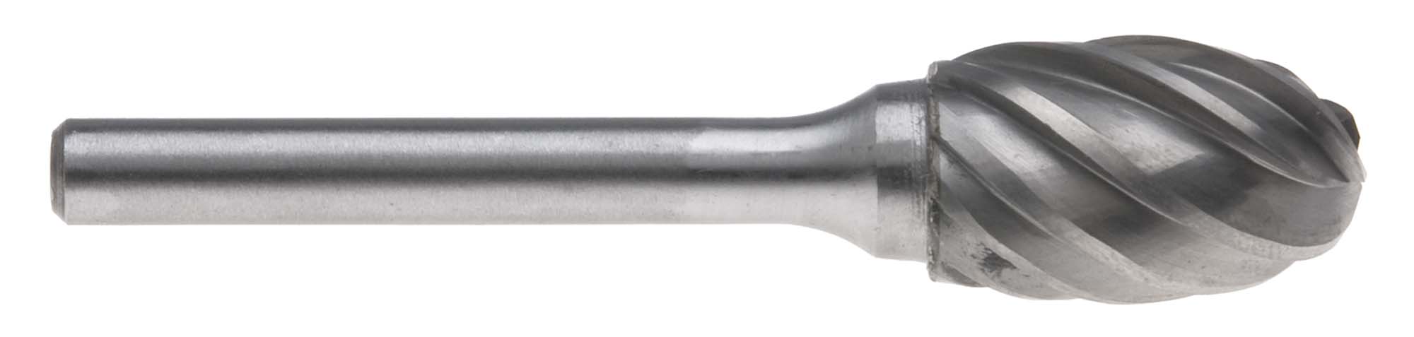SE-7AL  3/4" Style E Oval Shape 1/4" Shank Carbide Burr for Aluminum
