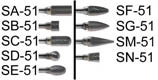 1/8 inch Shank Carbide Burrs with 1/4 inch Head