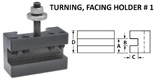 Style 1 Quick Change Tool Holders for Turning and Facing